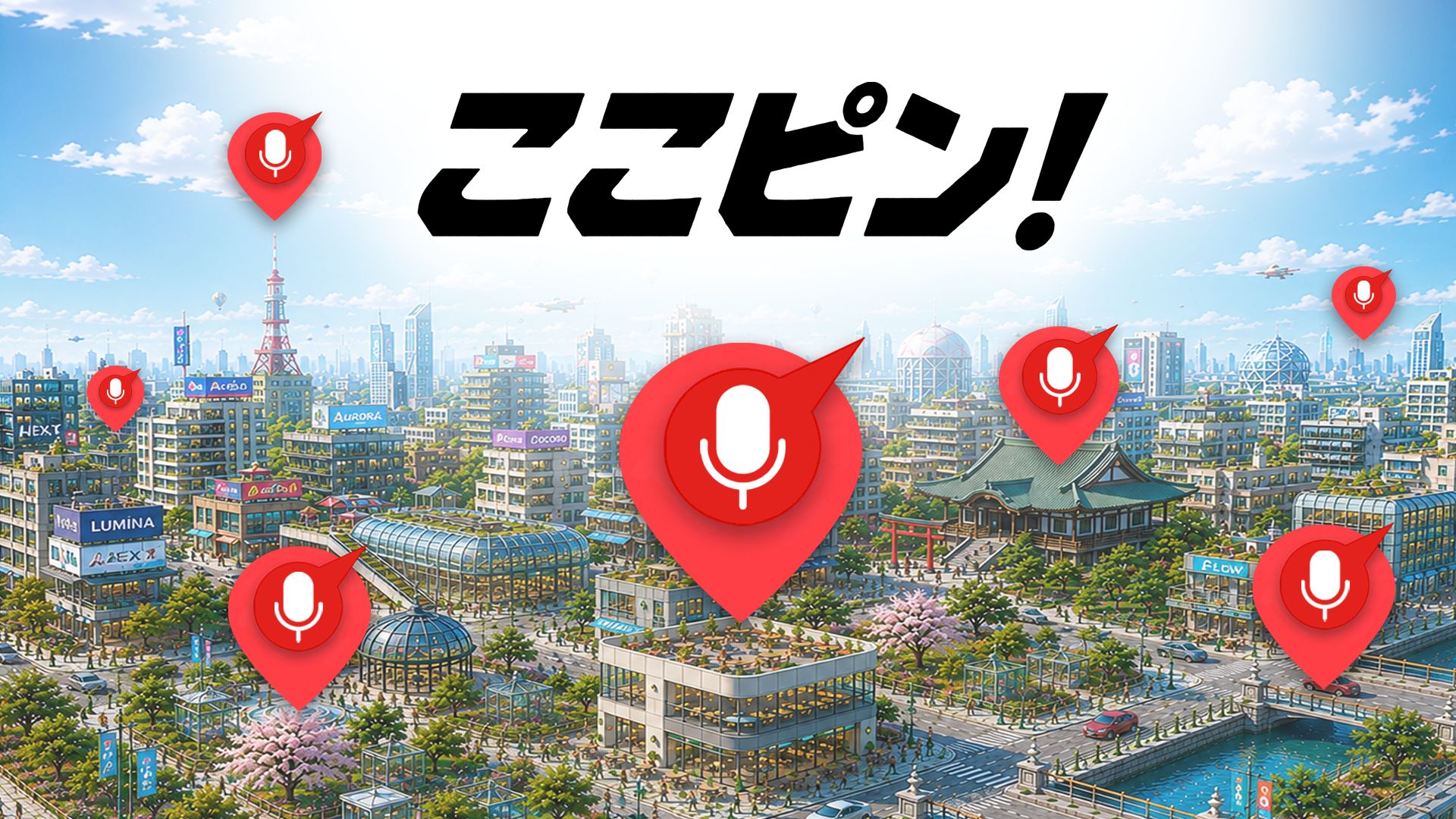 声でMAPにピンしよう - ここピン!
